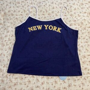 Women's Navy Blue Tank Top